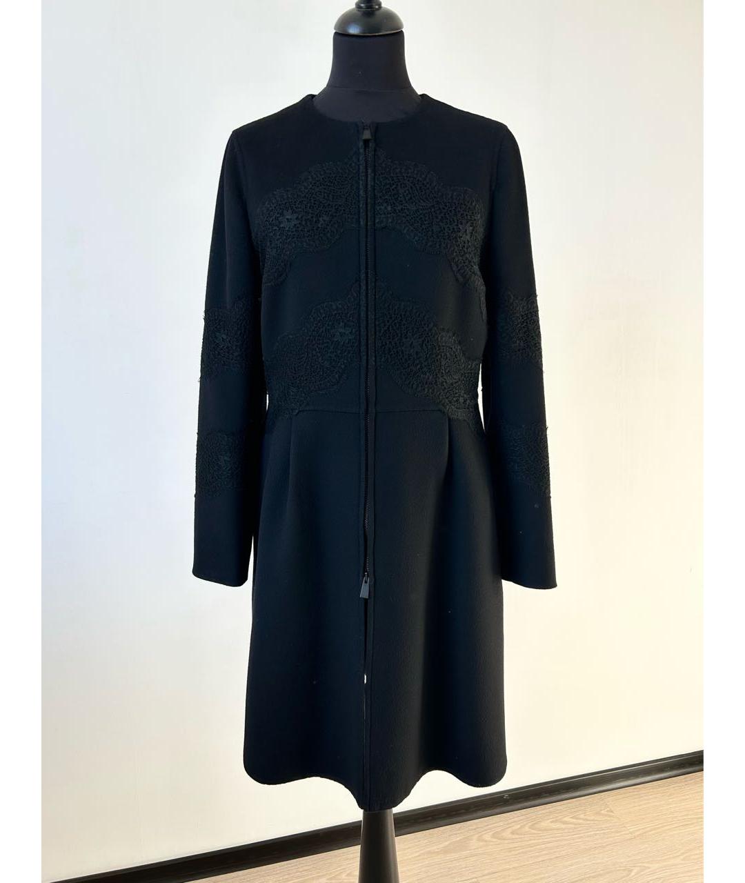 VALENTINO Черное шерстяное пальто, фото 9
