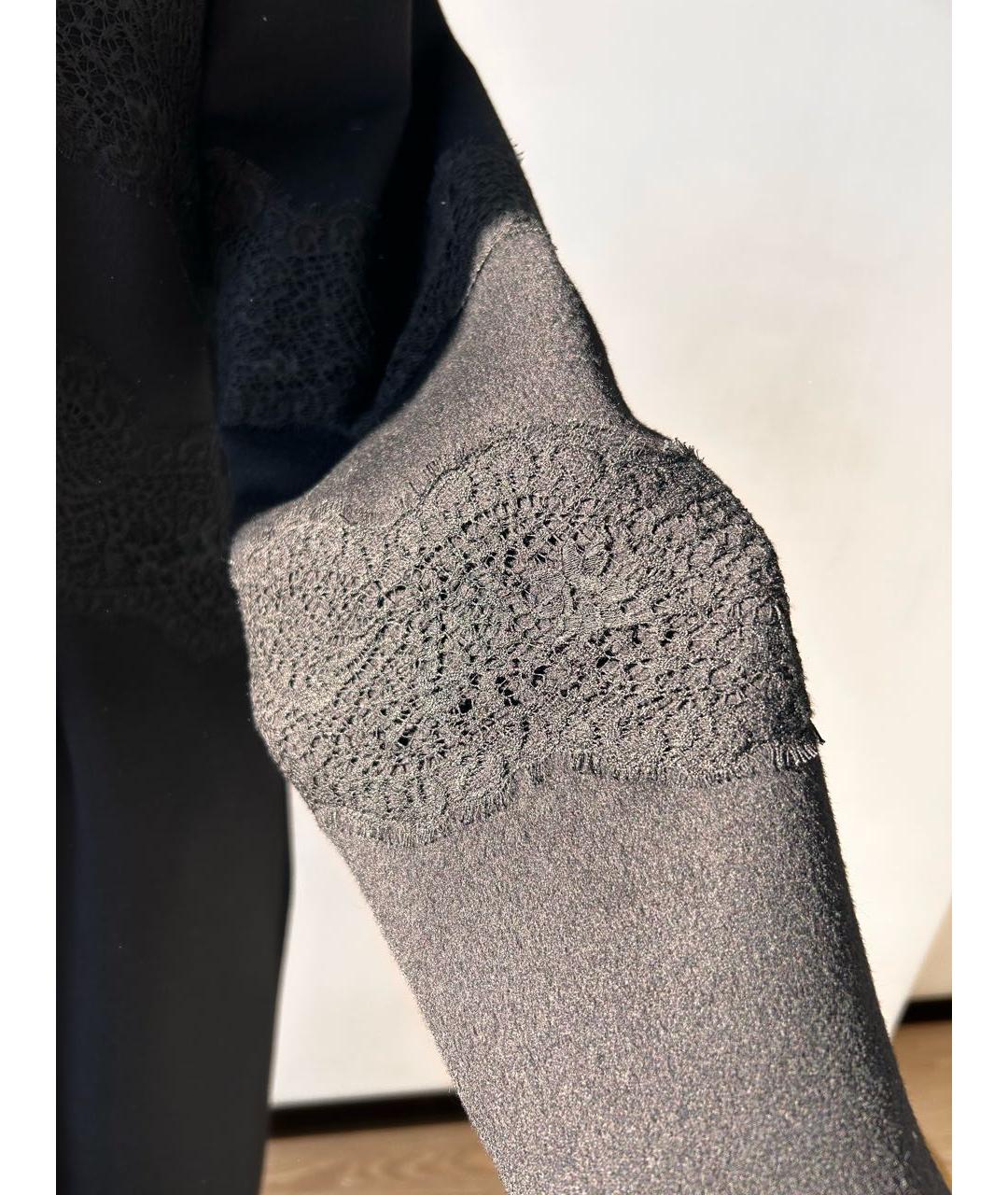 VALENTINO Черное шерстяное пальто, фото 4