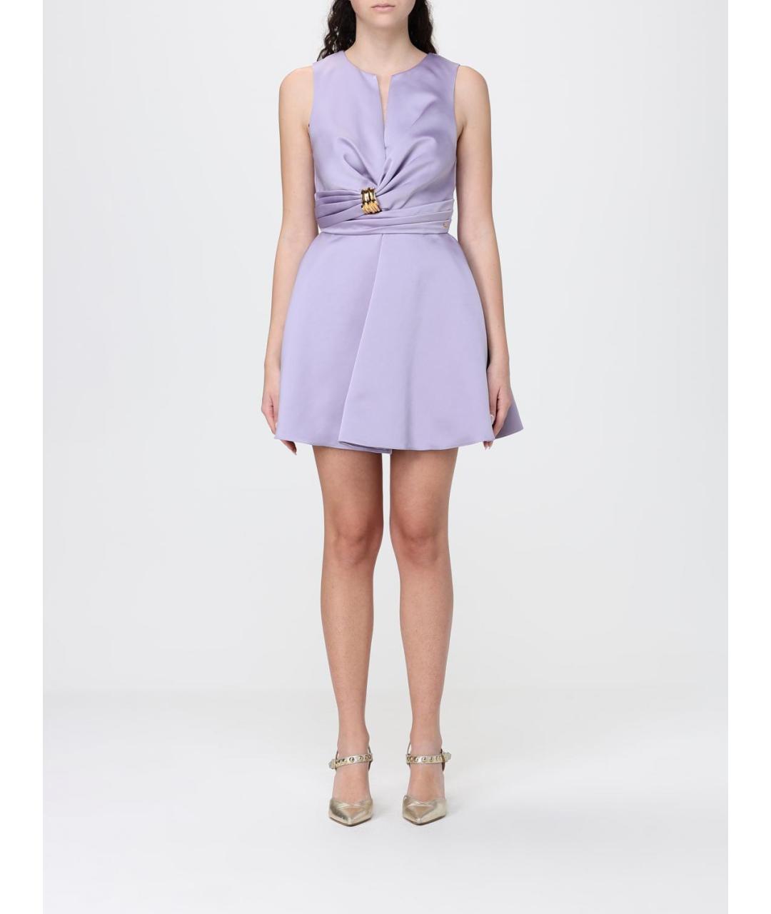 ELISABETTA FRANCHI Фиолетовое вечернее платье, фото 4