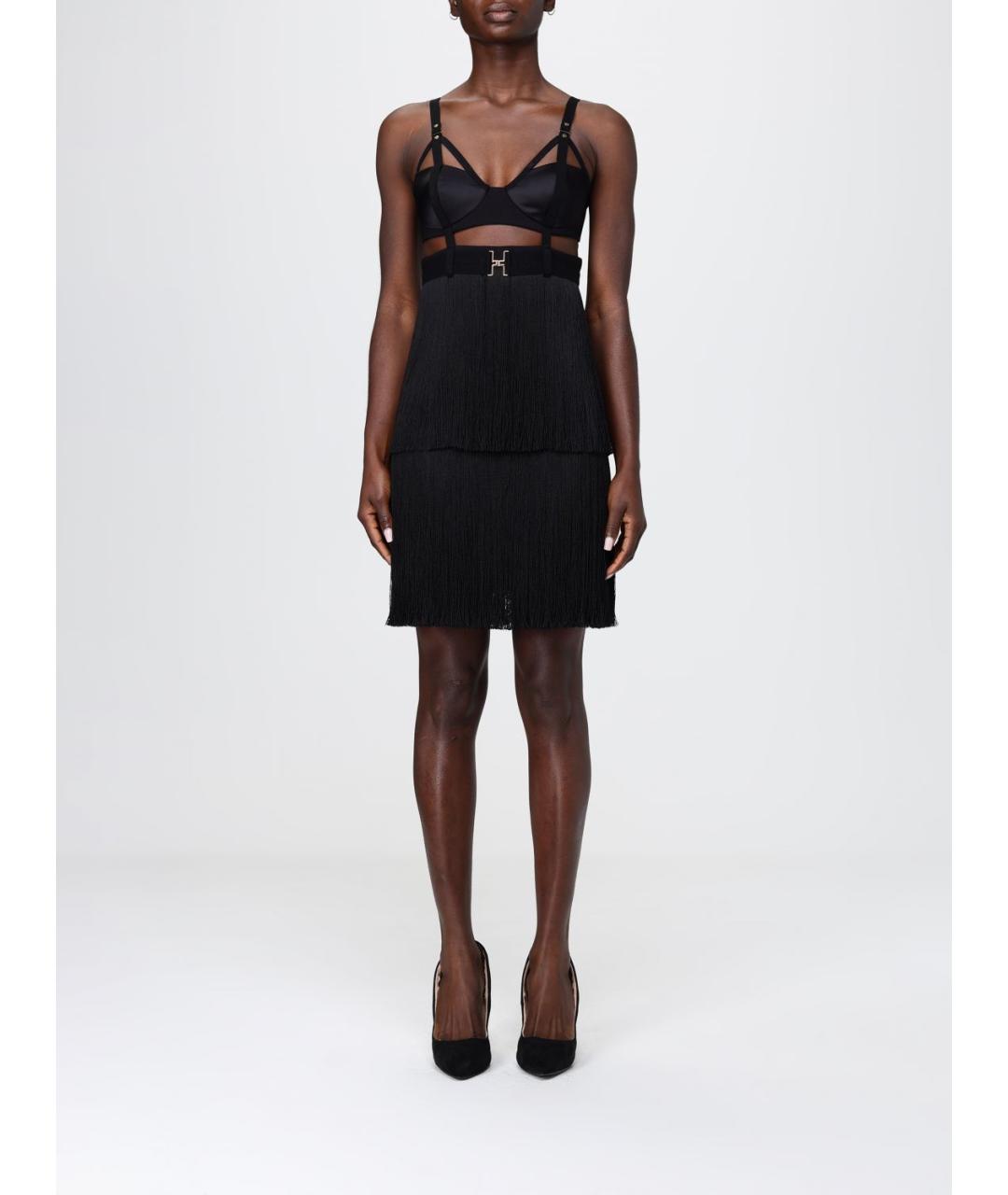 ELISABETTA FRANCHI Черное вечернее платье, фото 4