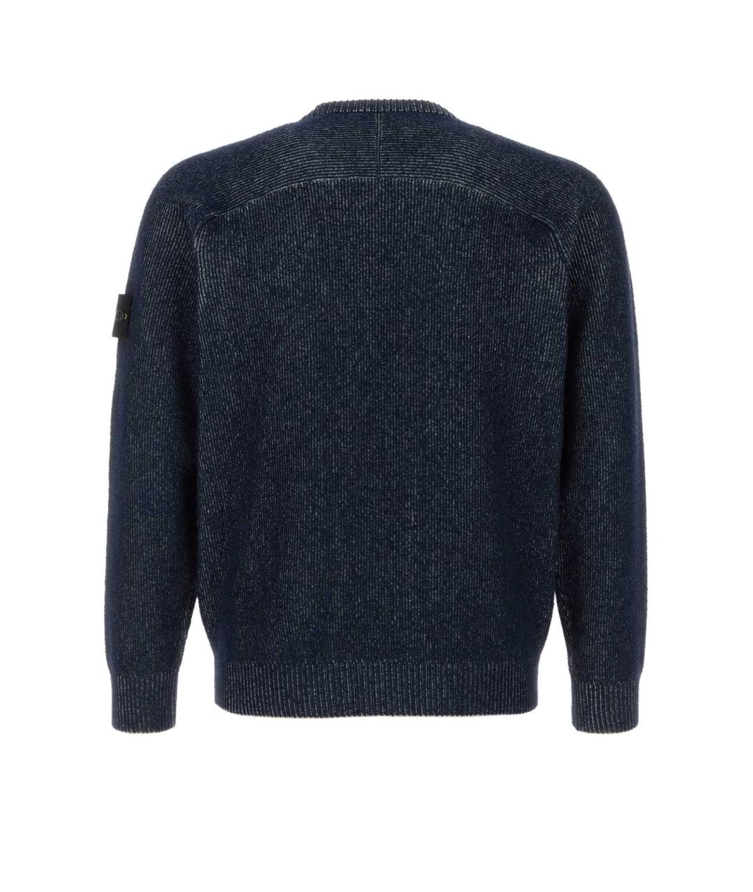 STONE ISLAND Синий хлопковый джемпер / свитер, фото 2