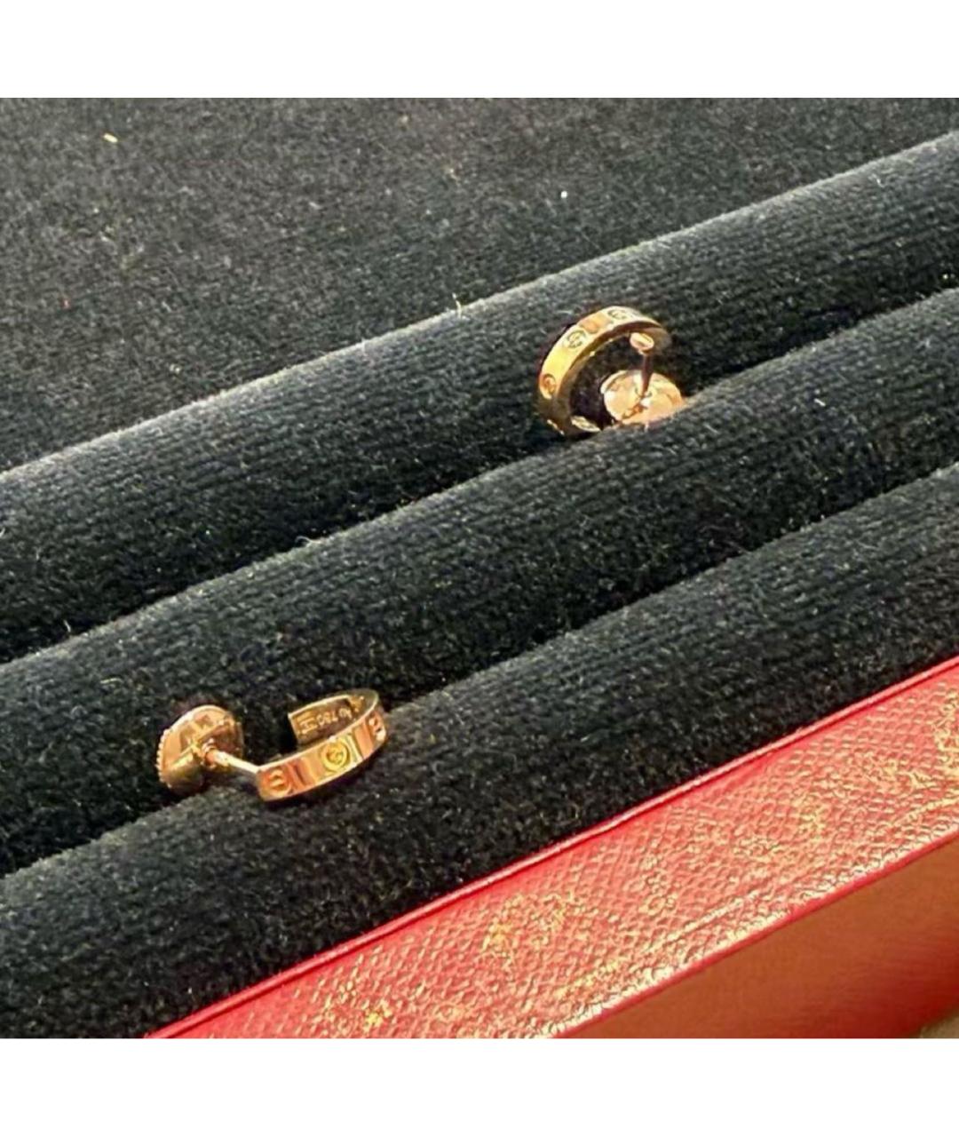 CARTIER Розовые серьги из розового золота, фото 7