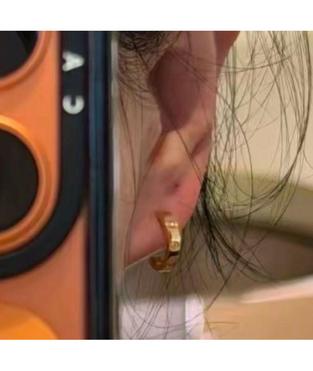 CARTIER Розовые серьги из розового золота, фото 5