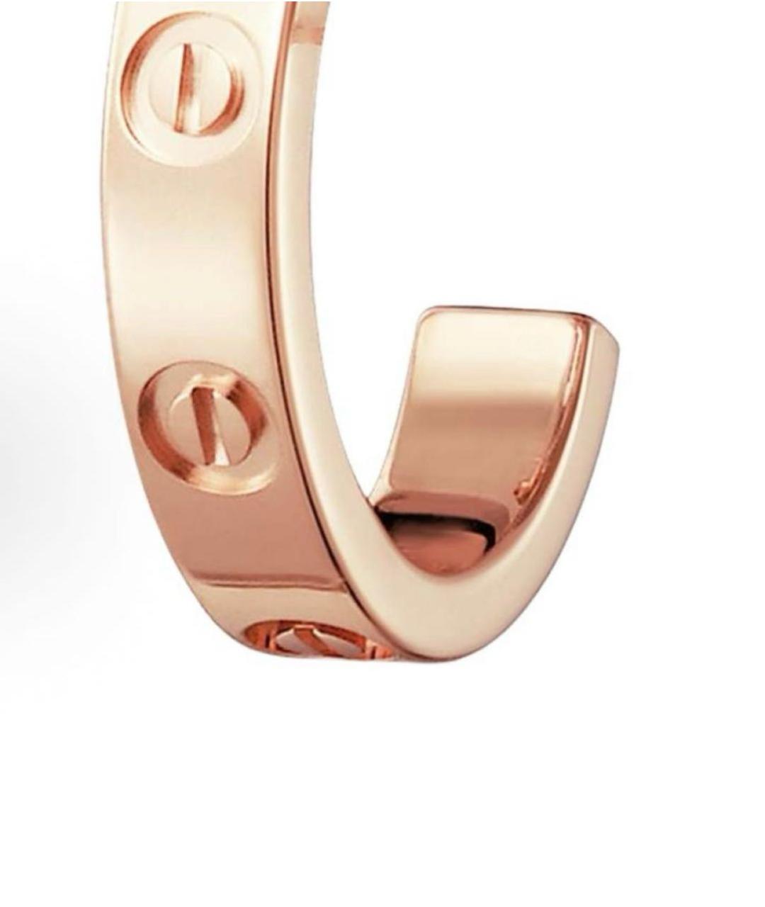 CARTIER Розовые серьги из розового золота, фото 3