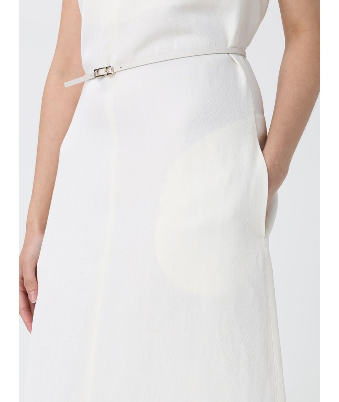 FABIANA FILIPPI Белый льняной сарафан, фото 3