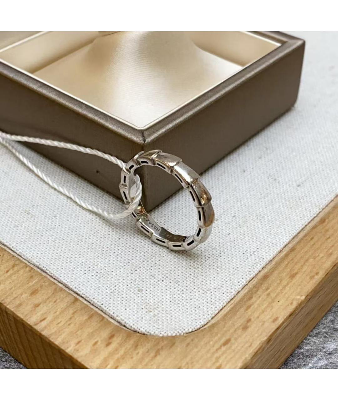 BVLGARI Серебряное кольцо из белого золота, фото 4