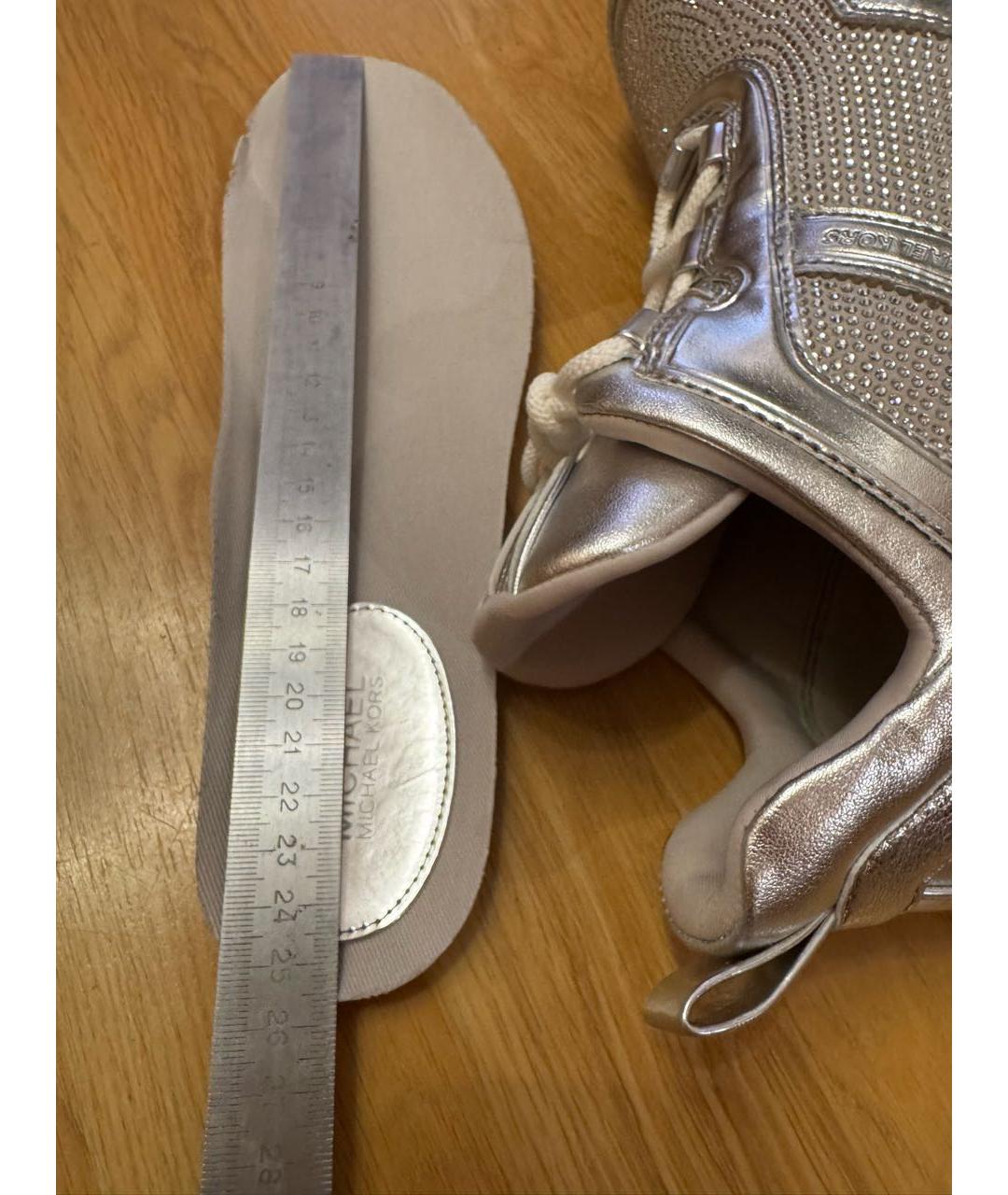 MICHAEL KORS Серебряные кроссовки, фото 7