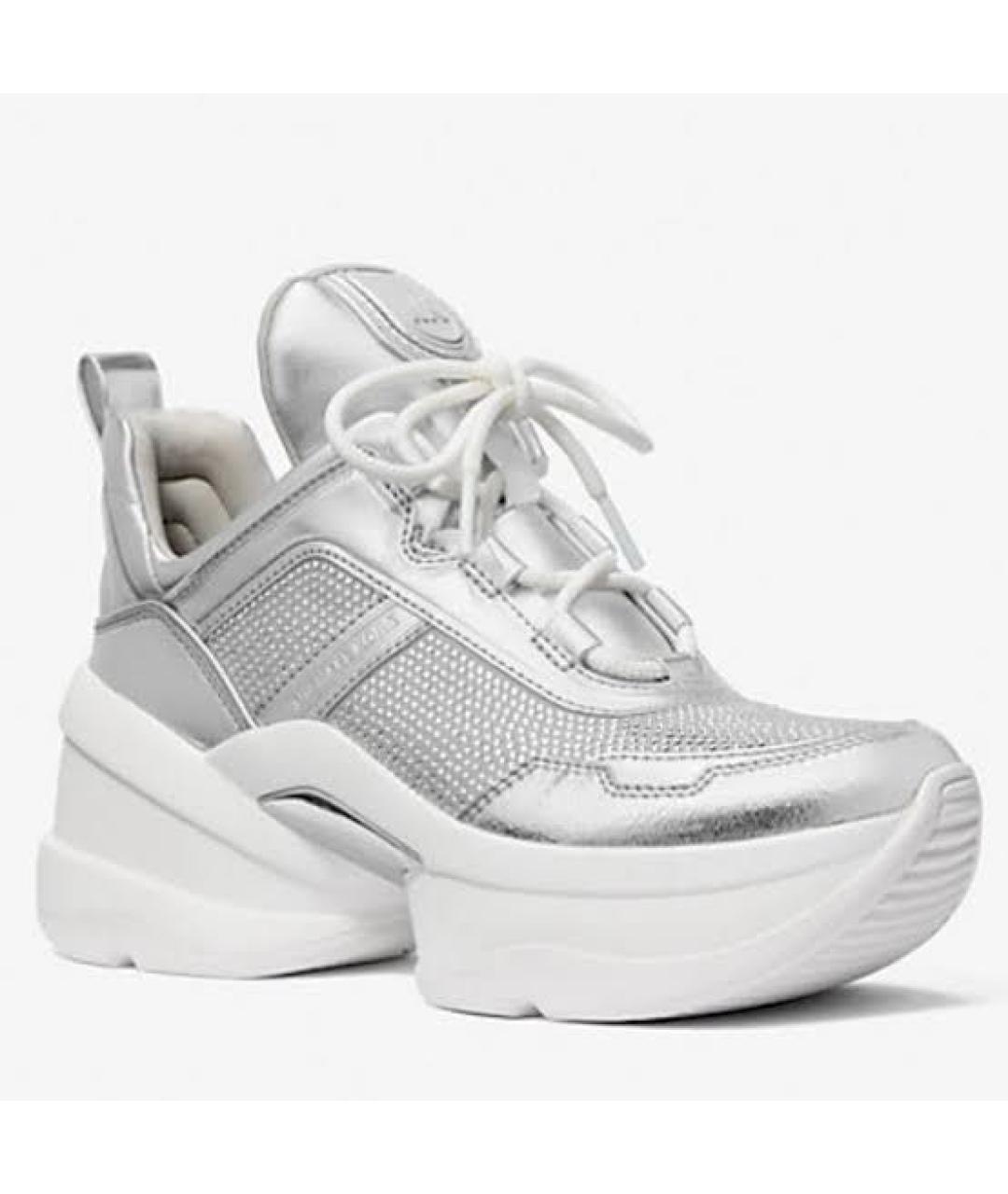 MICHAEL KORS Серебряные кроссовки, фото 2