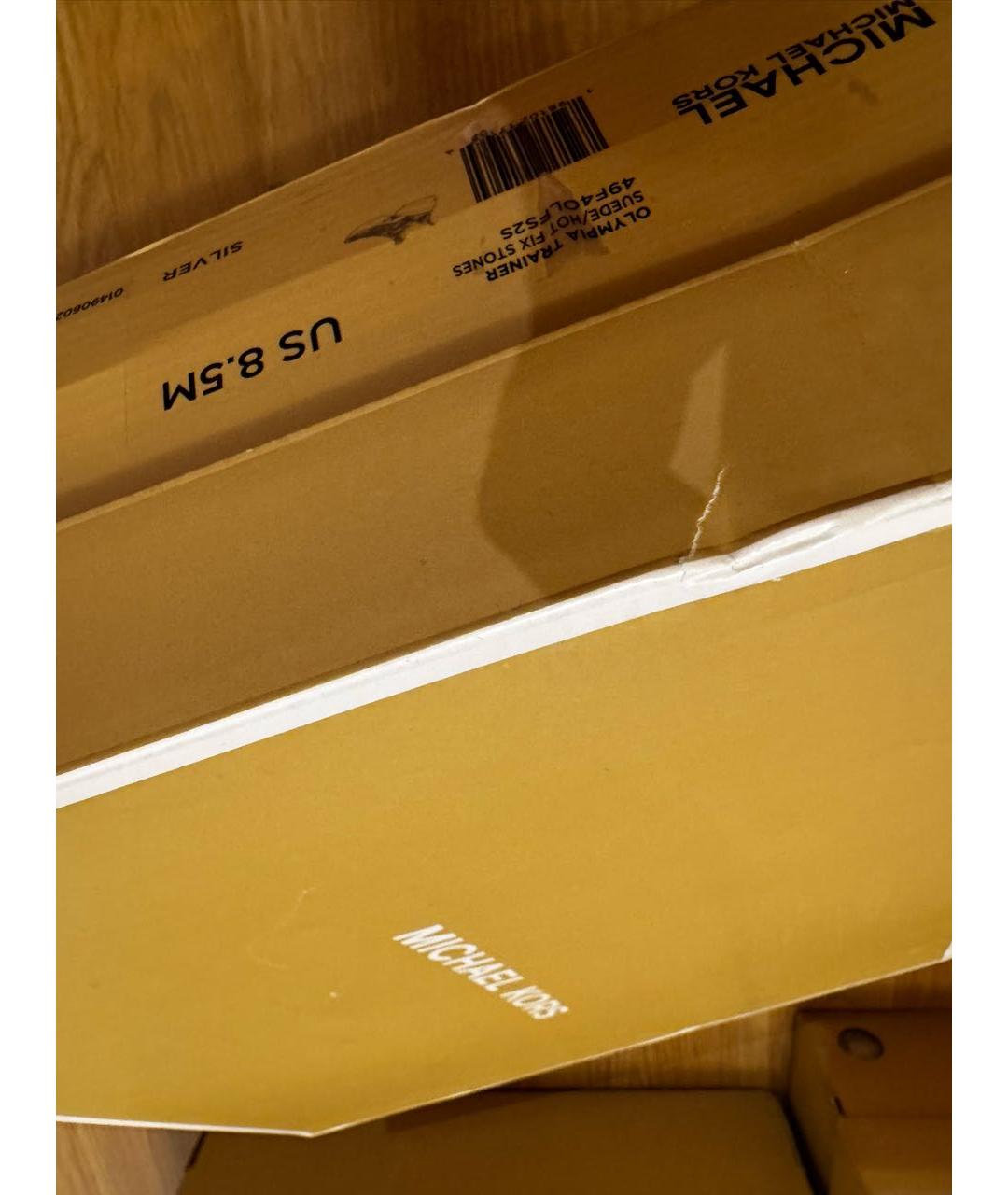 MICHAEL KORS Серебряные кроссовки, фото 8