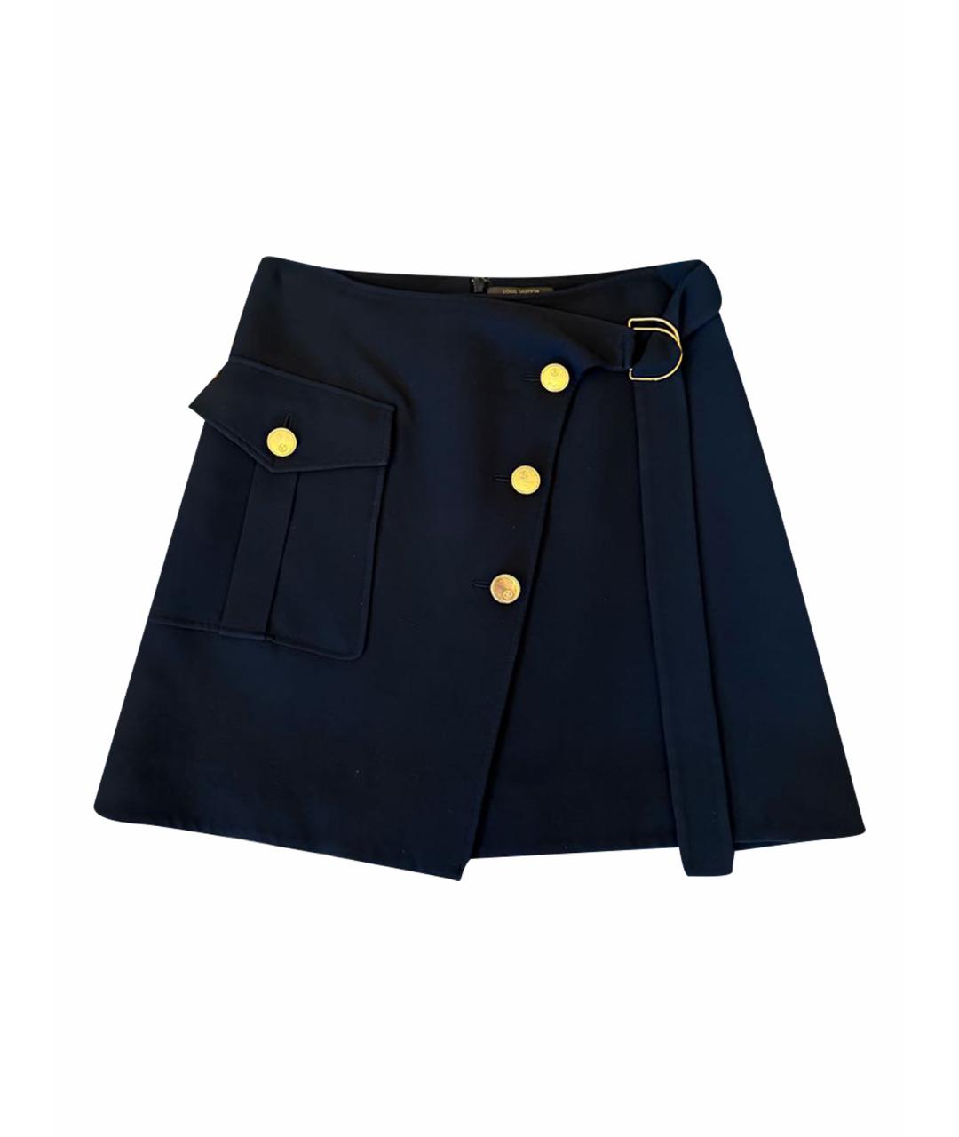 LOUIS VUITTON Черная юбка миди, фото 1