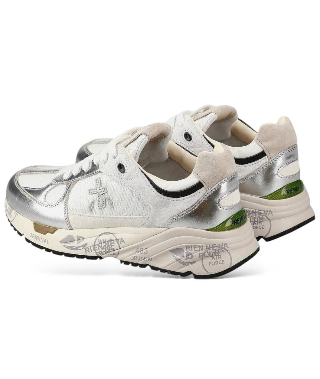 PREMIATA Белые текстильные кроссовки, фото 2