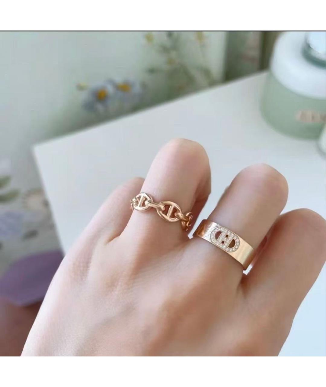 HERMES Золотое кольцо, фото 2