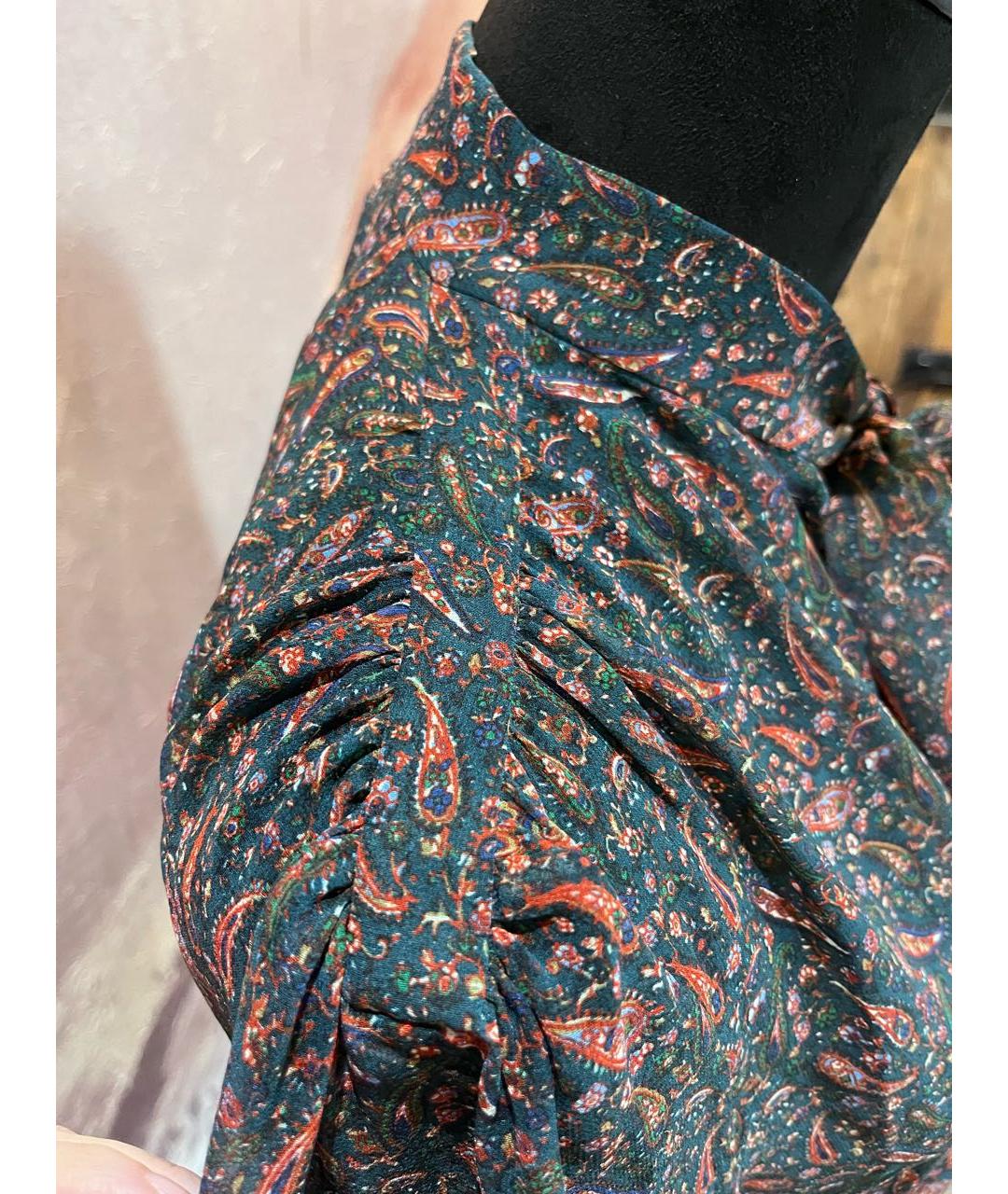 SAINT LAURENT Мульти шелковая блузы, фото 3