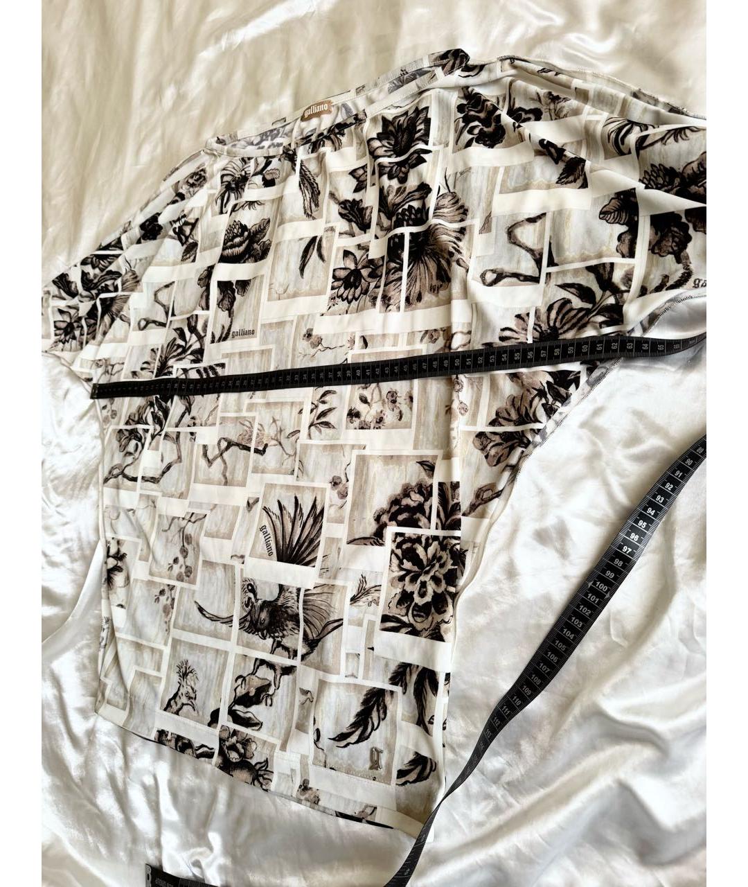 JOHN GALLIANO Белая вискозная футболка, фото 7