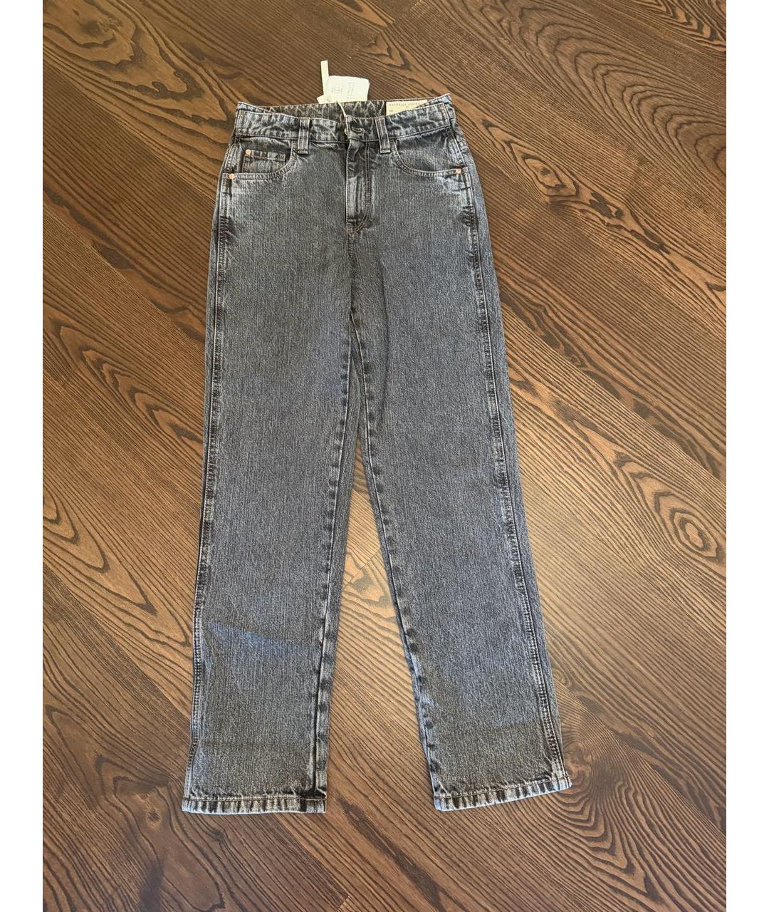 BRUNELLO CUCINELLI Серые хлопковые джинсы слим, фото 8