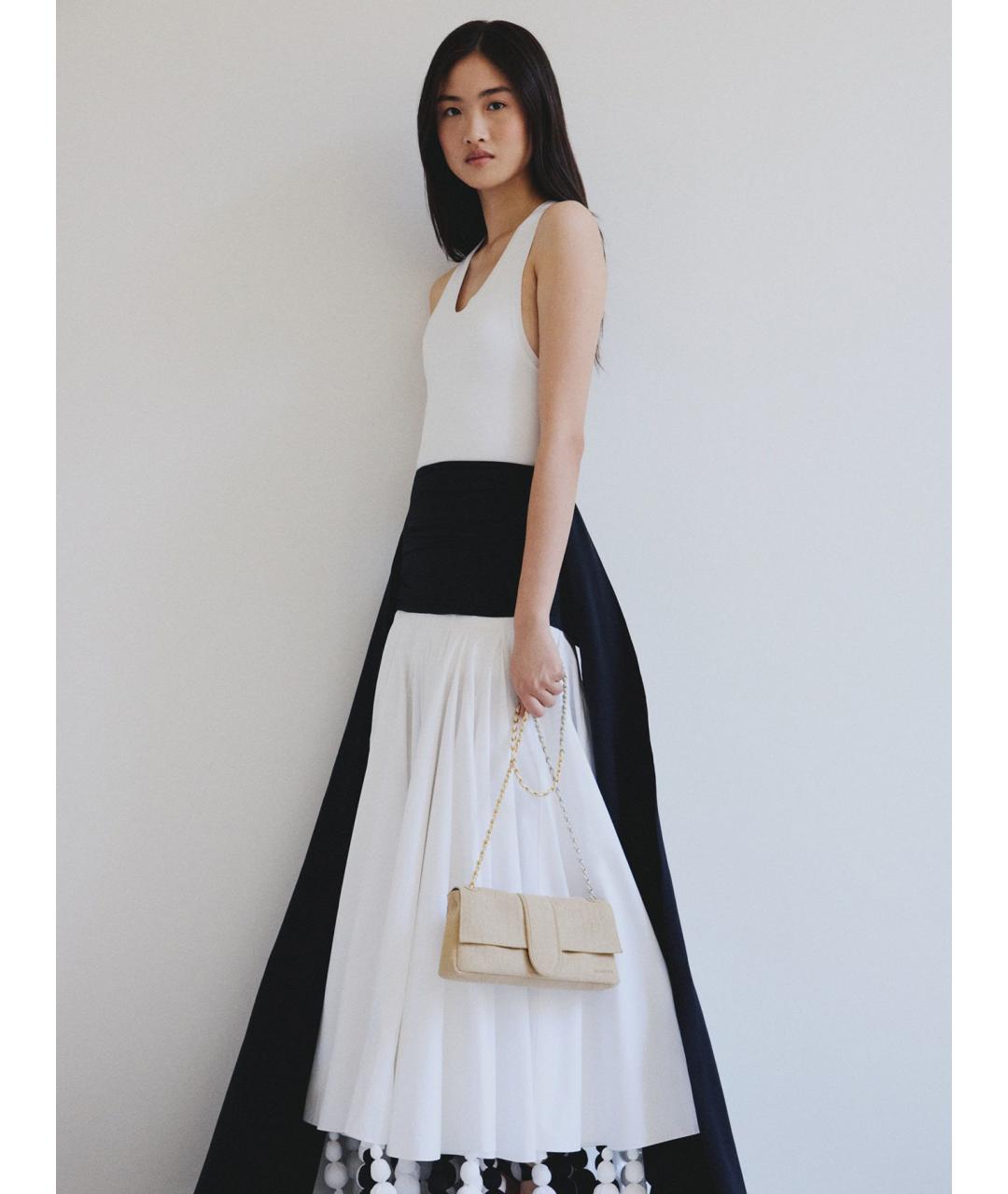 JACQUEMUS Бежевая замшевая сумка через плечо, фото 2