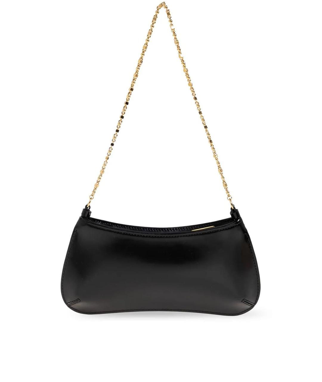 JACQUEMUS Черная кожаная сумка через плечо, фото 3