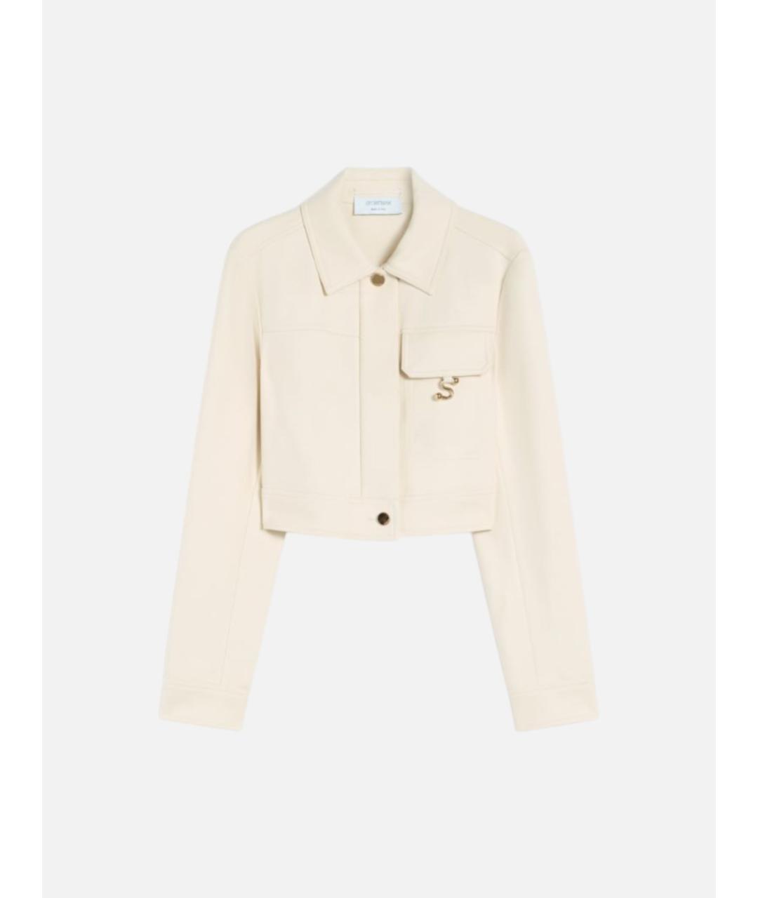 SPORTMAX Желтая хлопковая куртка, фото 6