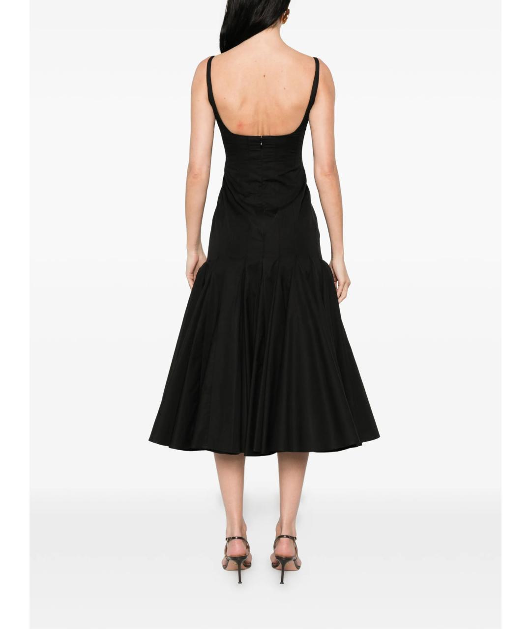 JACQUEMUS Черное хлопковое повседневное платье, фото 4