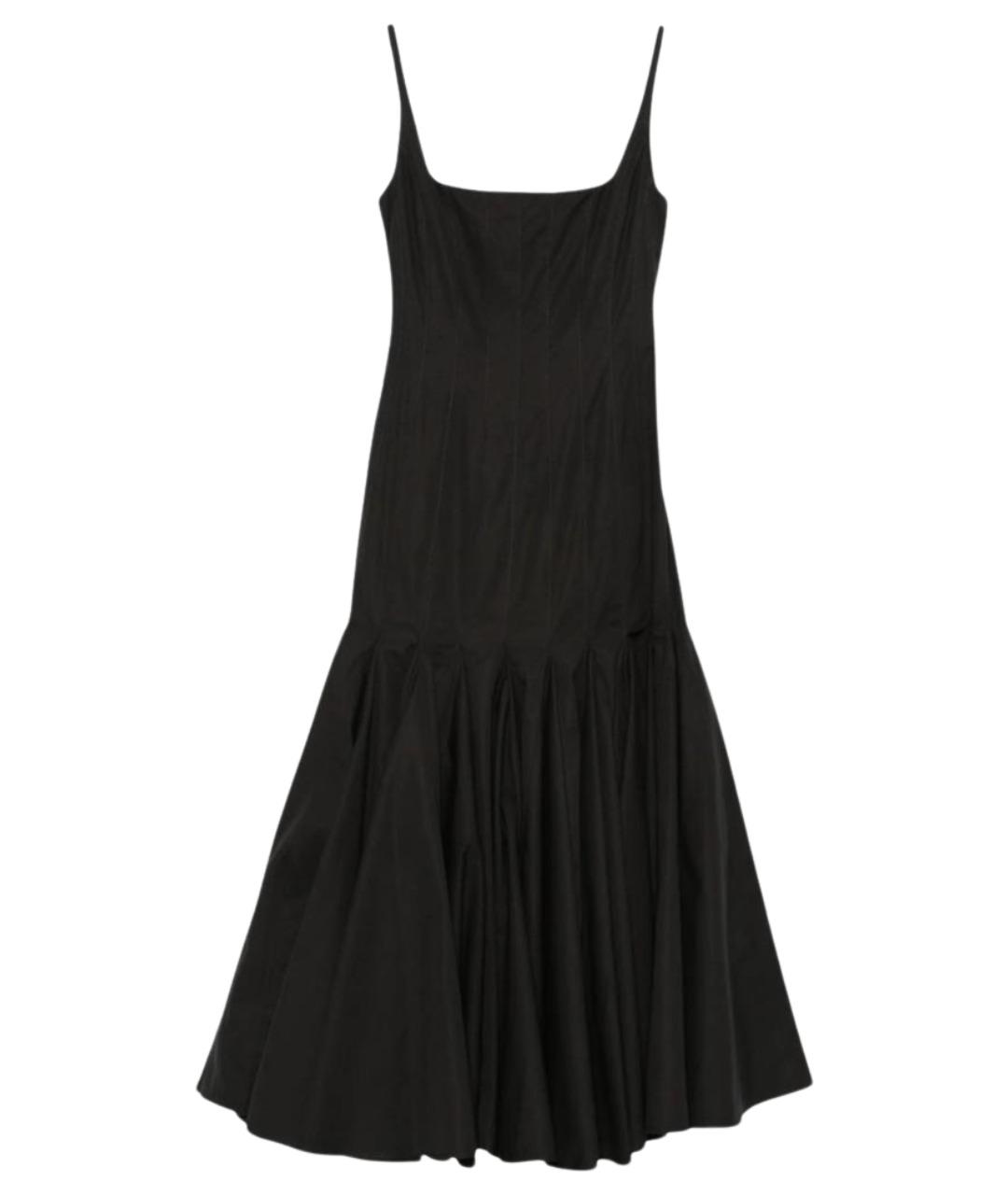 JACQUEMUS Черное хлопковое повседневное платье, фото 1