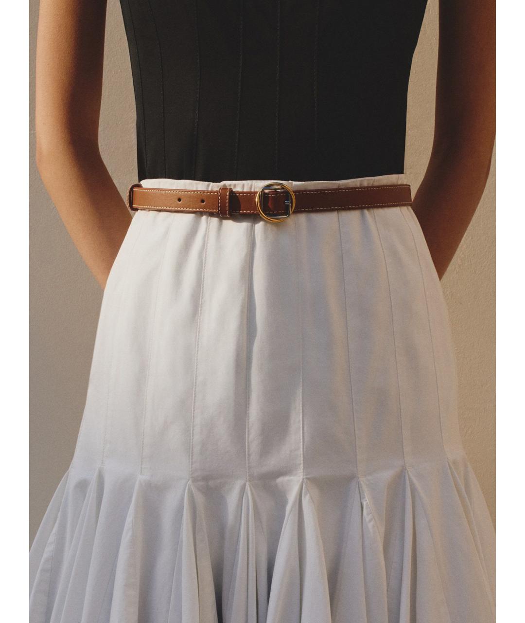 JACQUEMUS Коричневый кожаный ремень, фото 2