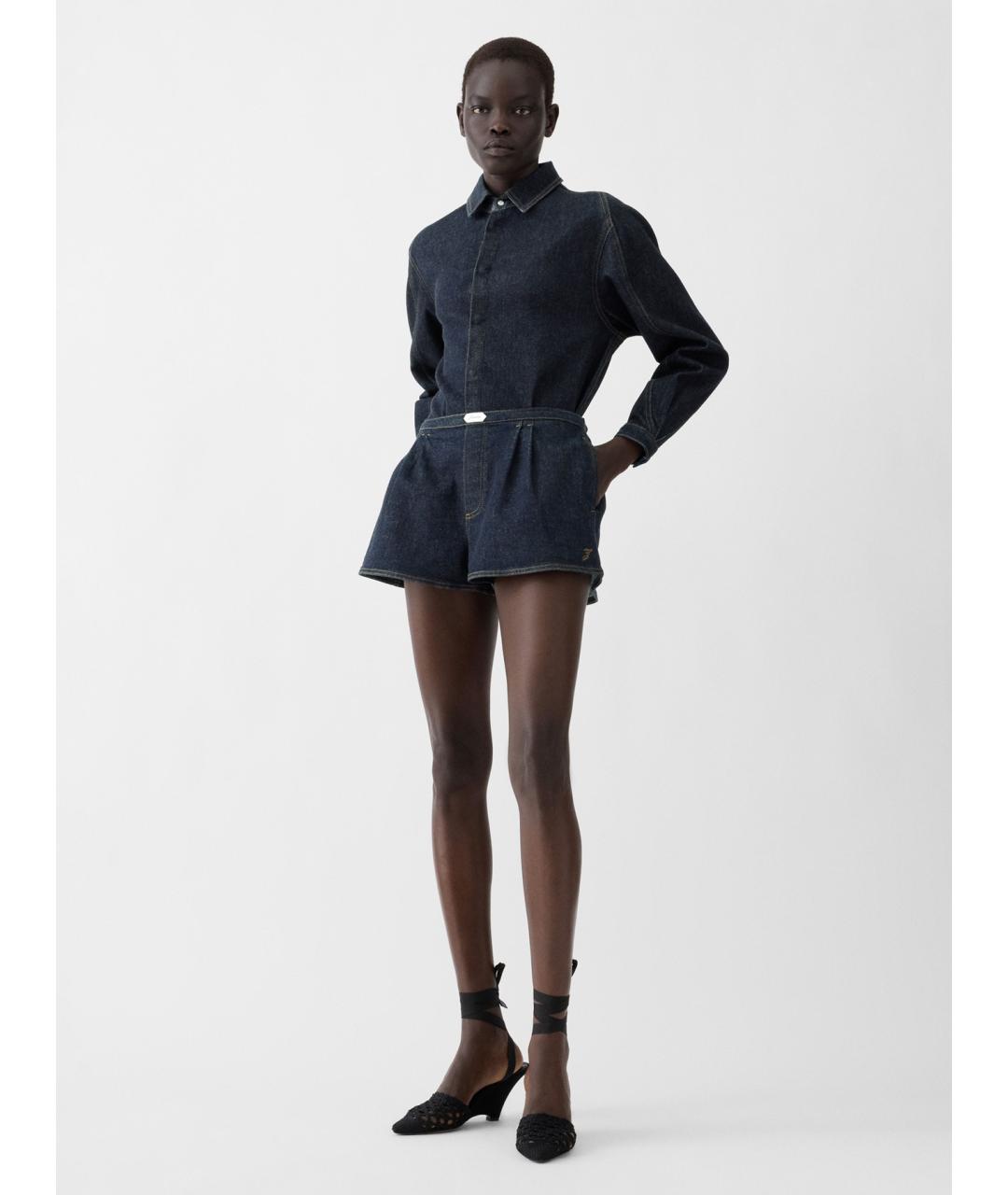 JACQUEMUS Синие хлопковые шорты, фото 2