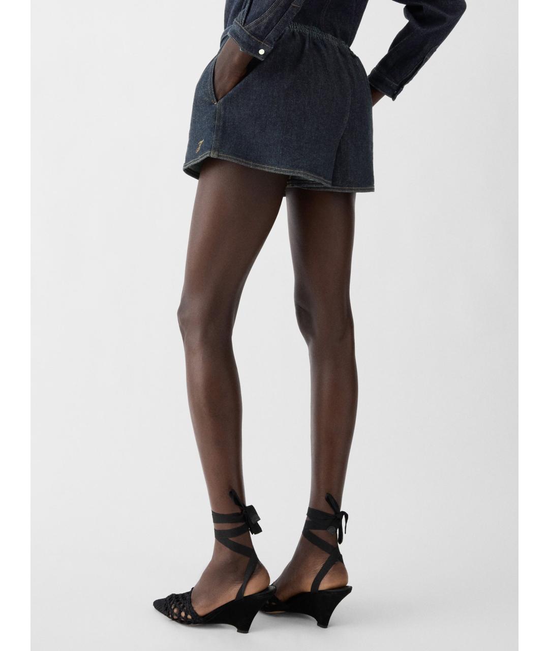 JACQUEMUS Синие хлопковые шорты, фото 4