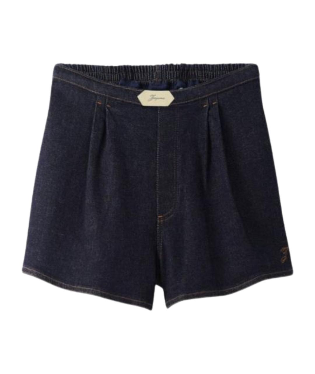 JACQUEMUS Синие хлопковые шорты, фото 1