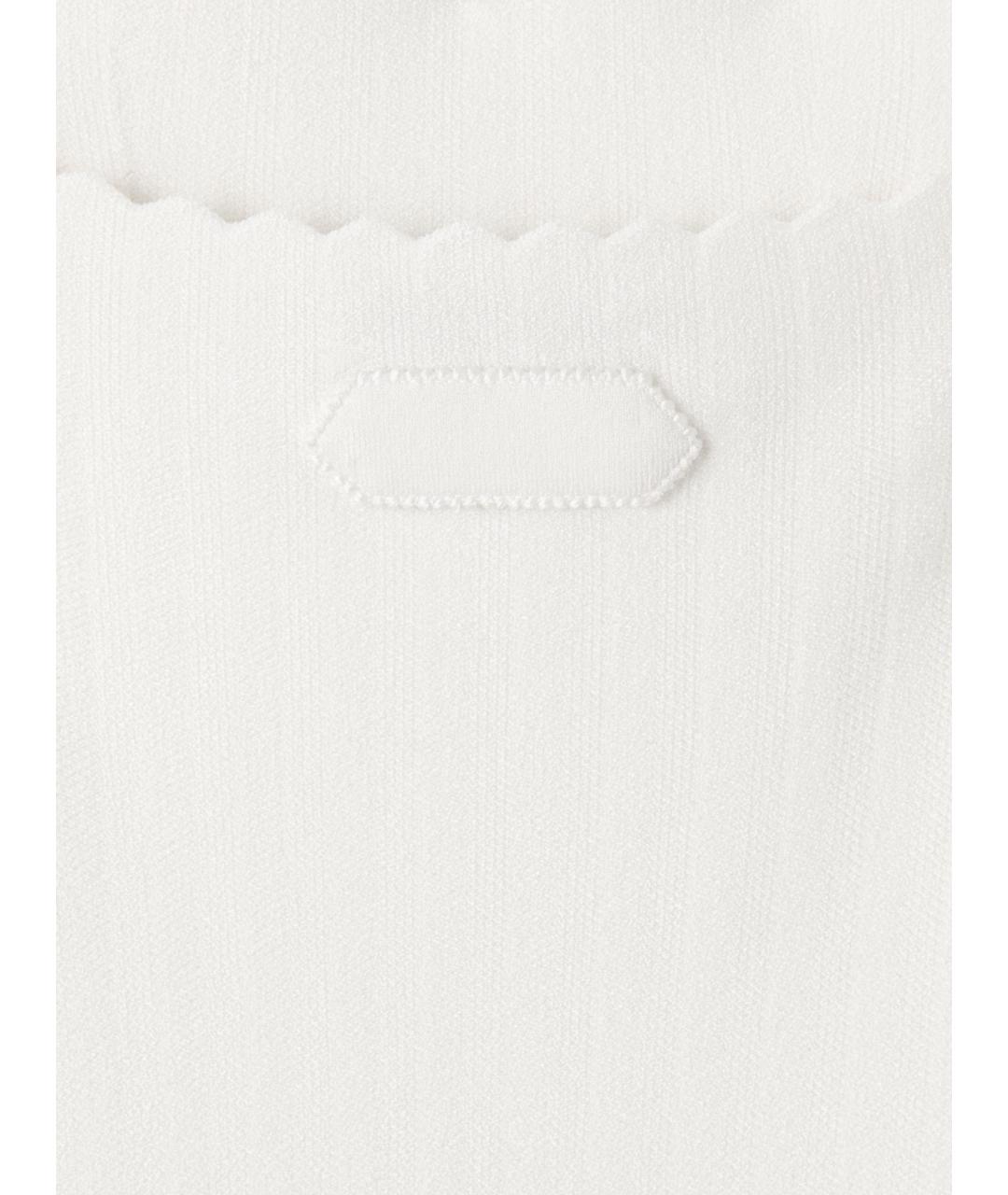 JACQUEMUS Белое вискозное коктейльное платье, фото 6