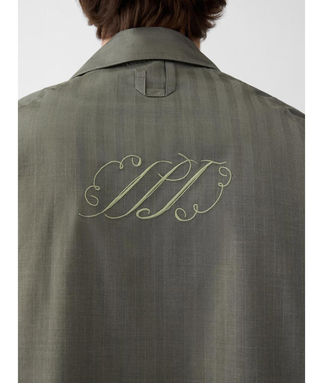 JACQUEMUS Зеленая хлопковая кэжуал рубашка, фото 5