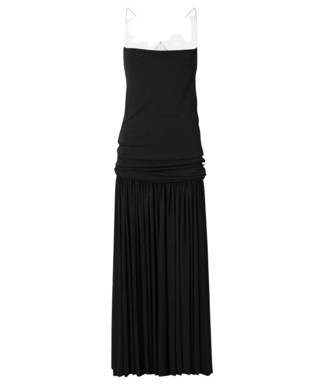 JACQUEMUS Черное вискозное коктейльное платье, фото 1