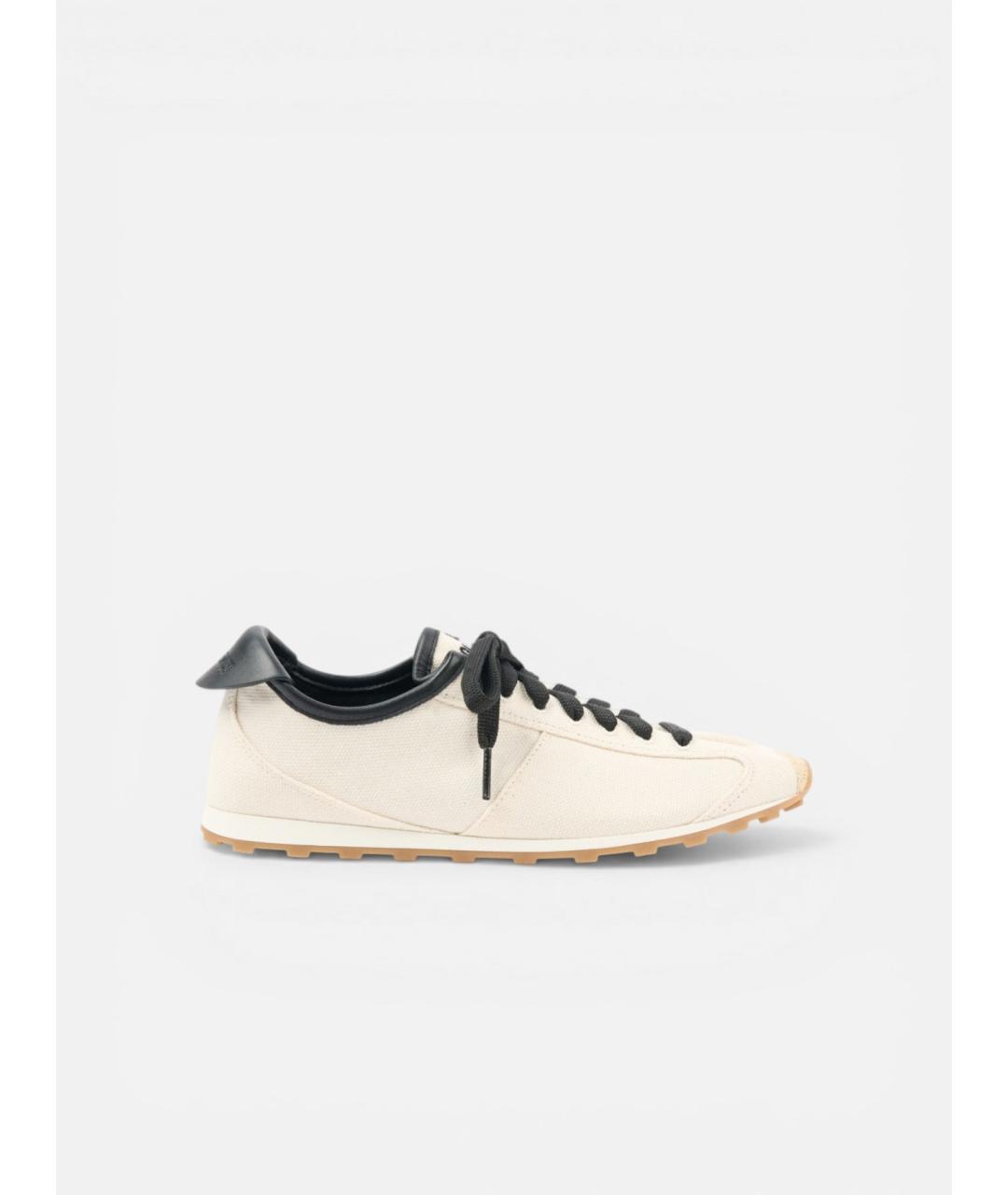 JACQUEMUS Бежевые текстильные кроссовки, фото 6