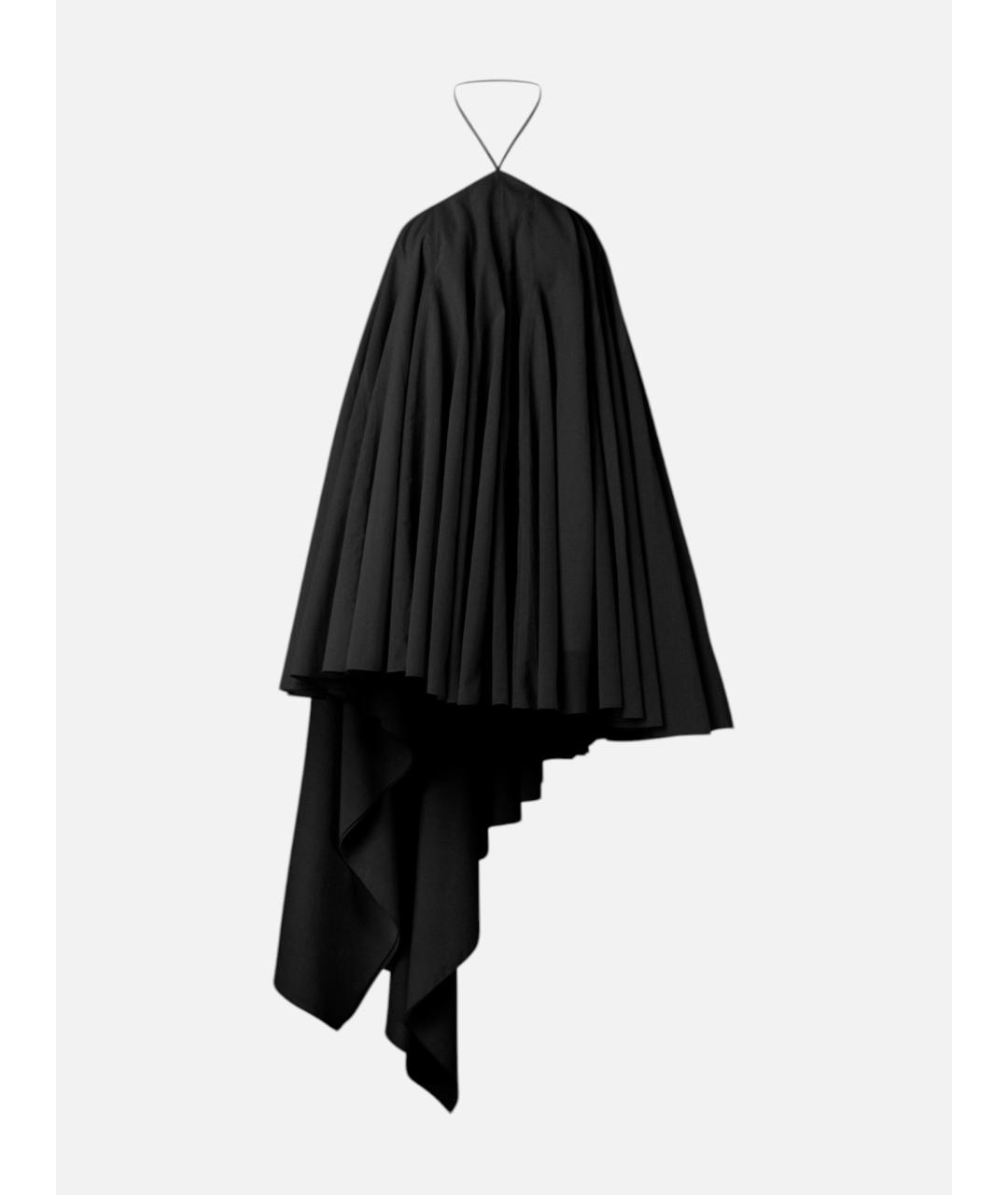 JACQUEMUS Черное хлопковое коктейльное платье, фото 7