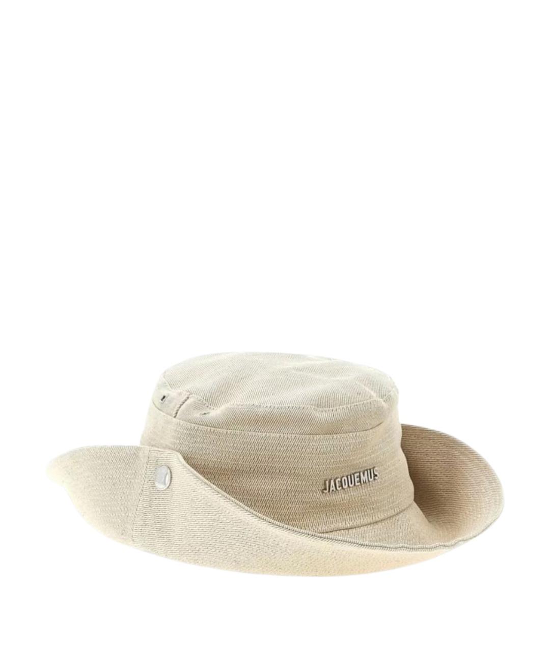 JACQUEMUS Белая льняная панама, фото 1