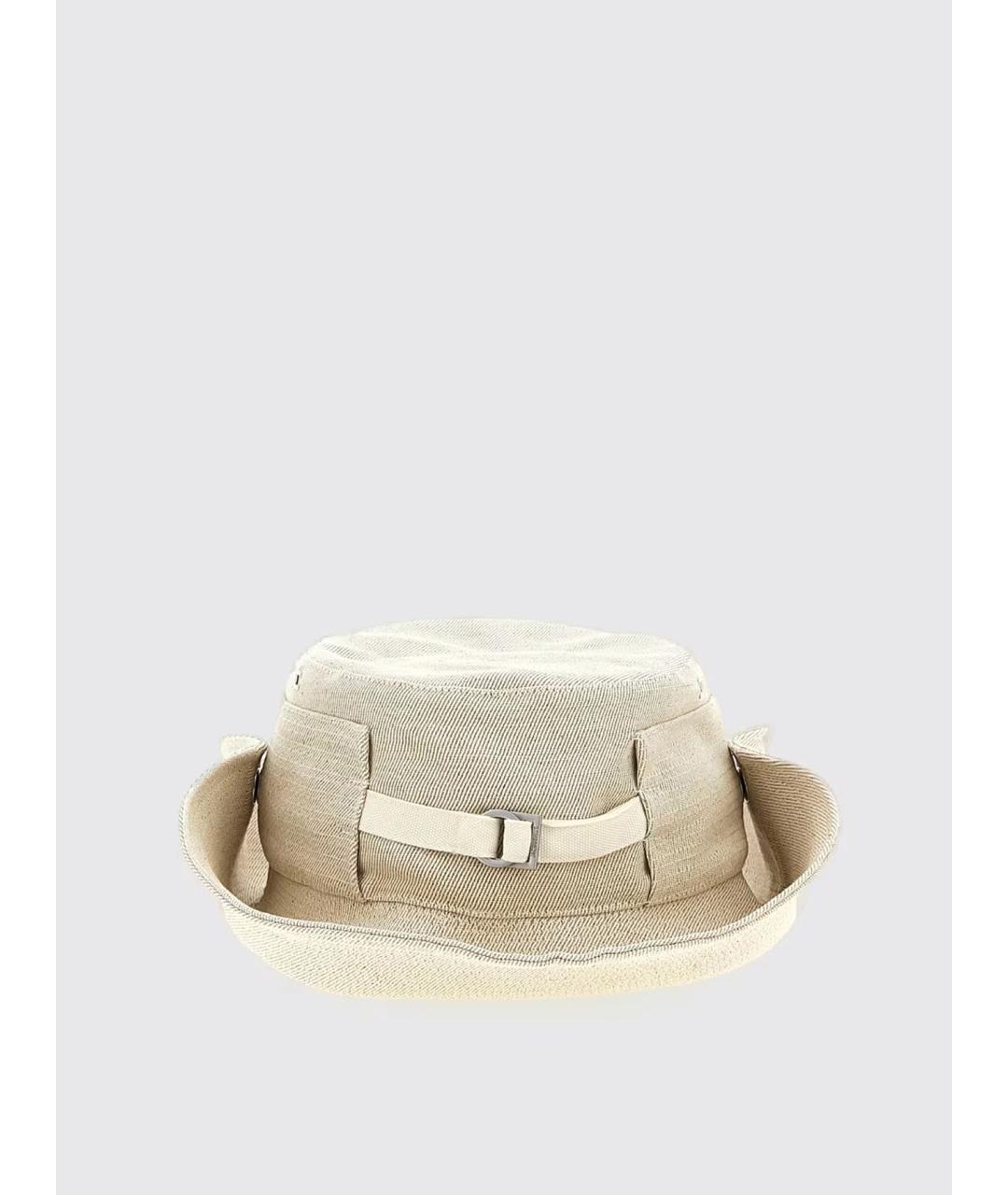 JACQUEMUS Белая льняная панама, фото 2