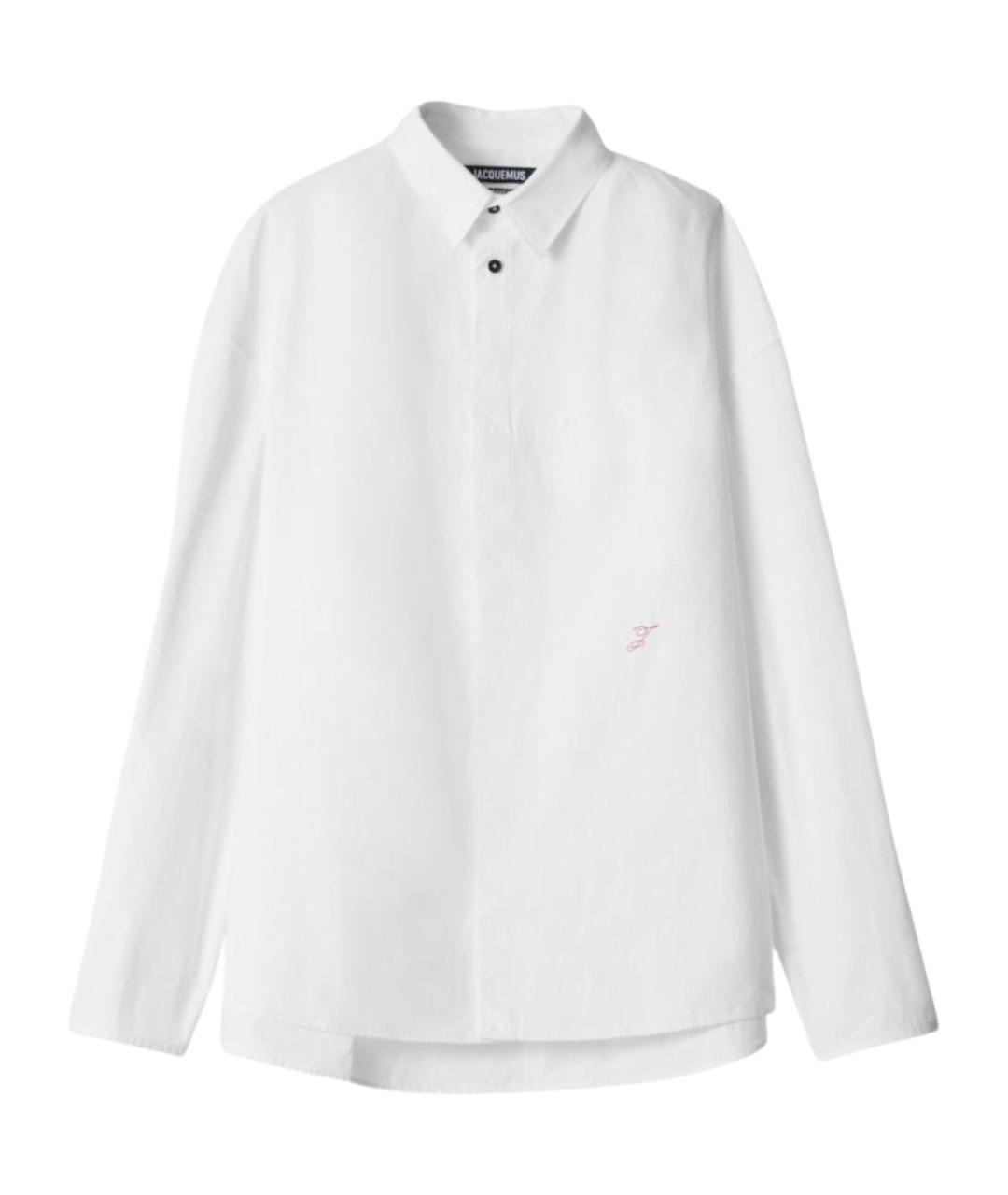 JACQUEMUS Белая хлопковая рубашка, фото 1