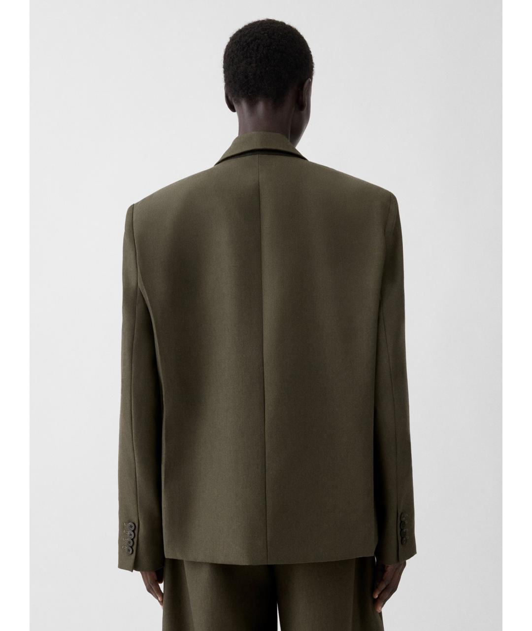 JACQUEMUS Зеленый шерстяной жакет/пиджак, фото 4