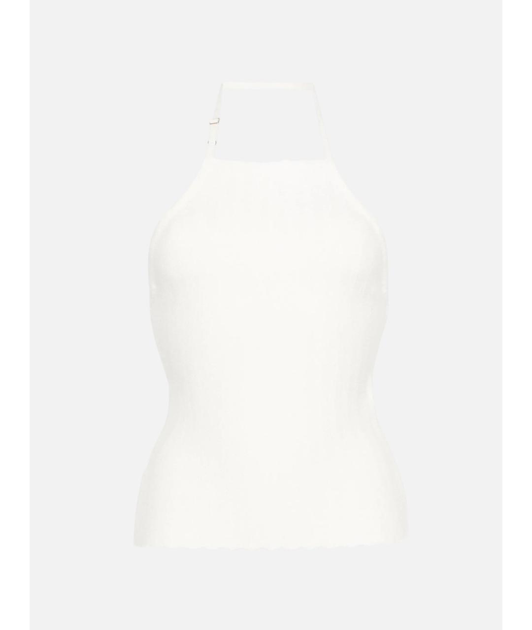 JACQUEMUS Белая вискозная блузы, фото 6