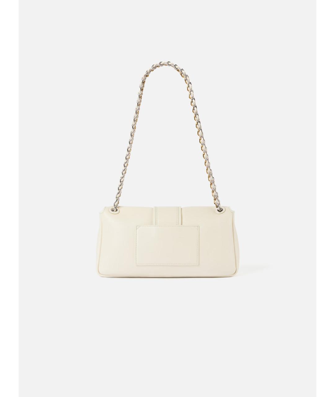 JACQUEMUS Белая кожаная сумка через плечо, фото 4