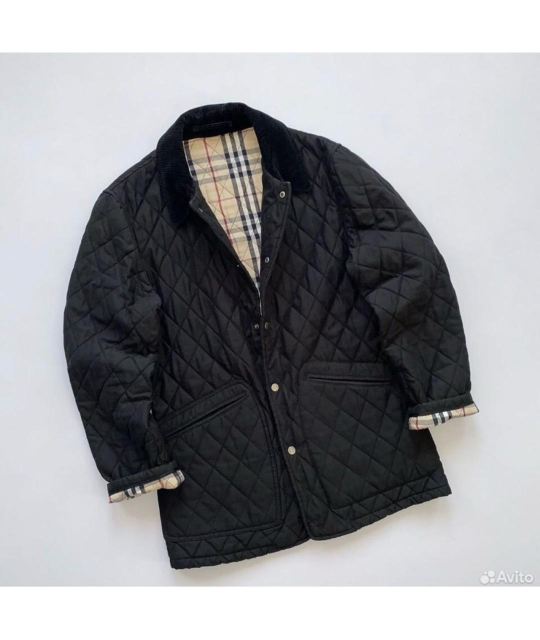 BURBERRY Черная хлопковая куртка, фото 7