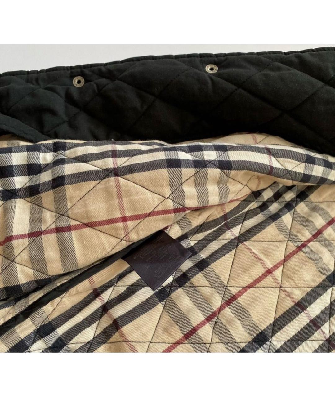 BURBERRY Черная хлопковая куртка, фото 6