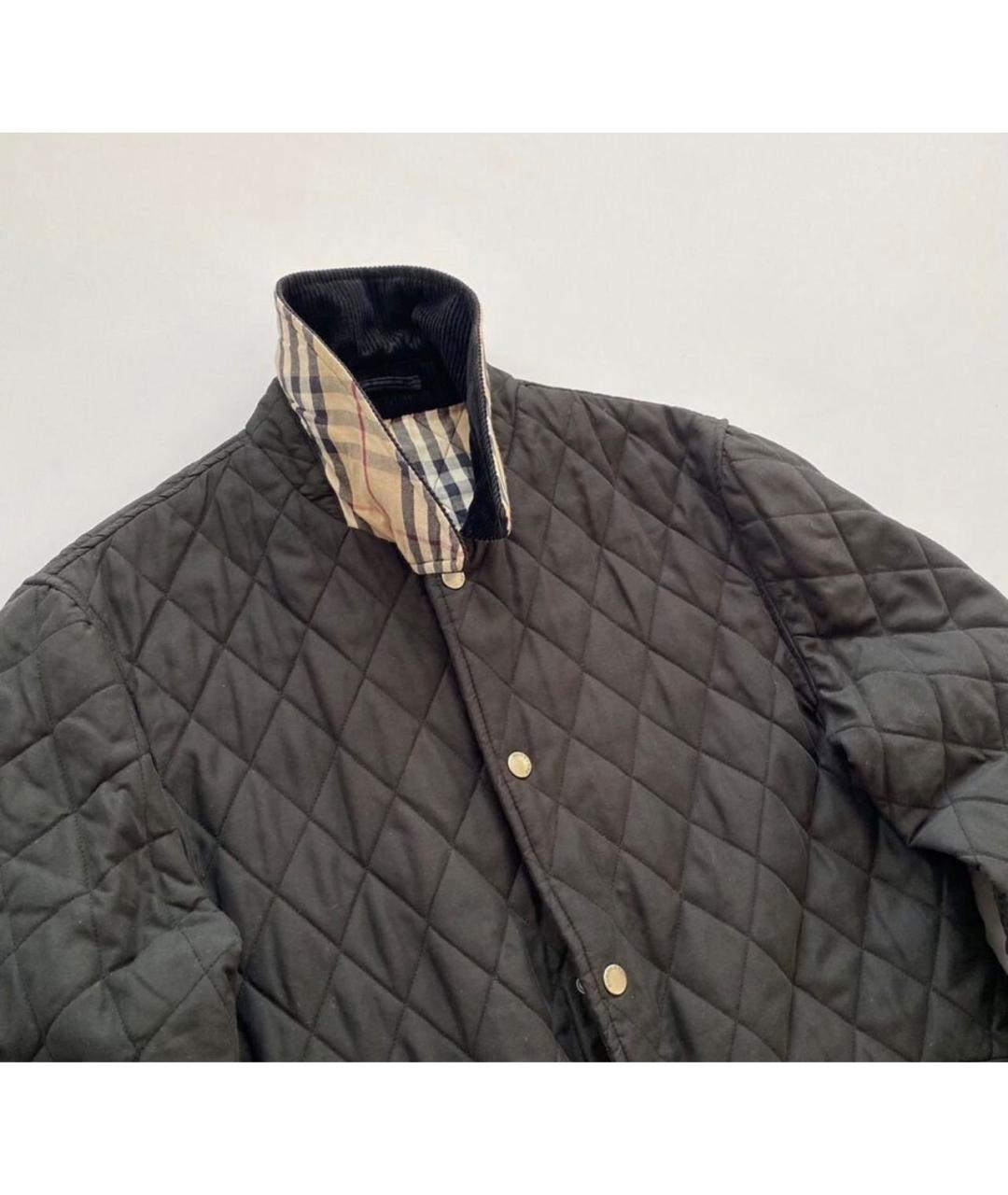 BURBERRY Черная хлопковая куртка, фото 3