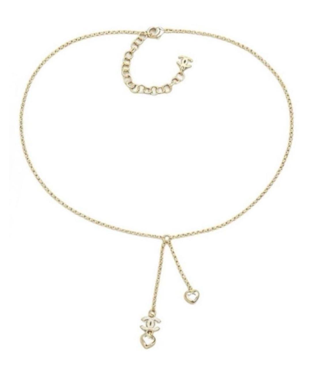 CHANEL Золотое металлическое колье, фото 1