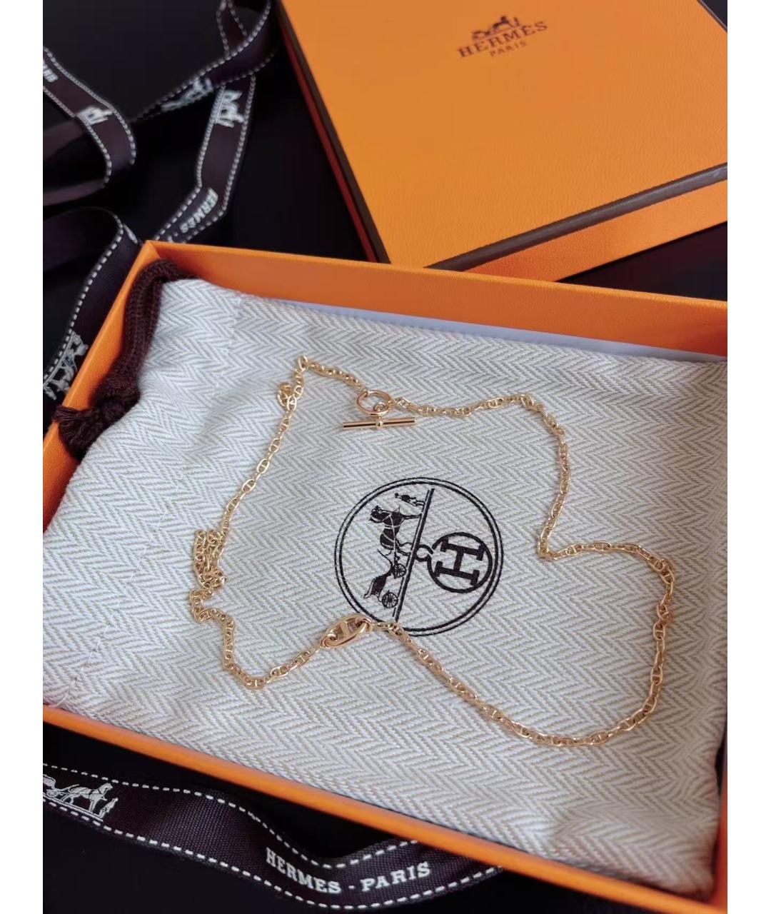 HERMES Золотая подвеска из розового золота, фото 4