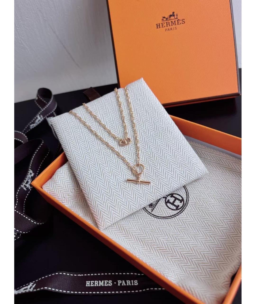 HERMES Золотая подвеска из розового золота, фото 2