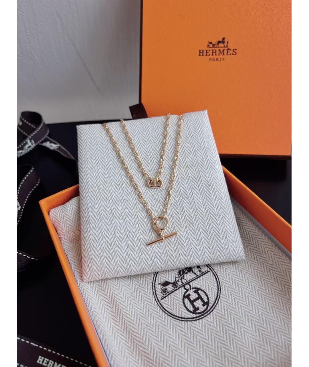 HERMES Золотая подвеска из розового золота, фото 5