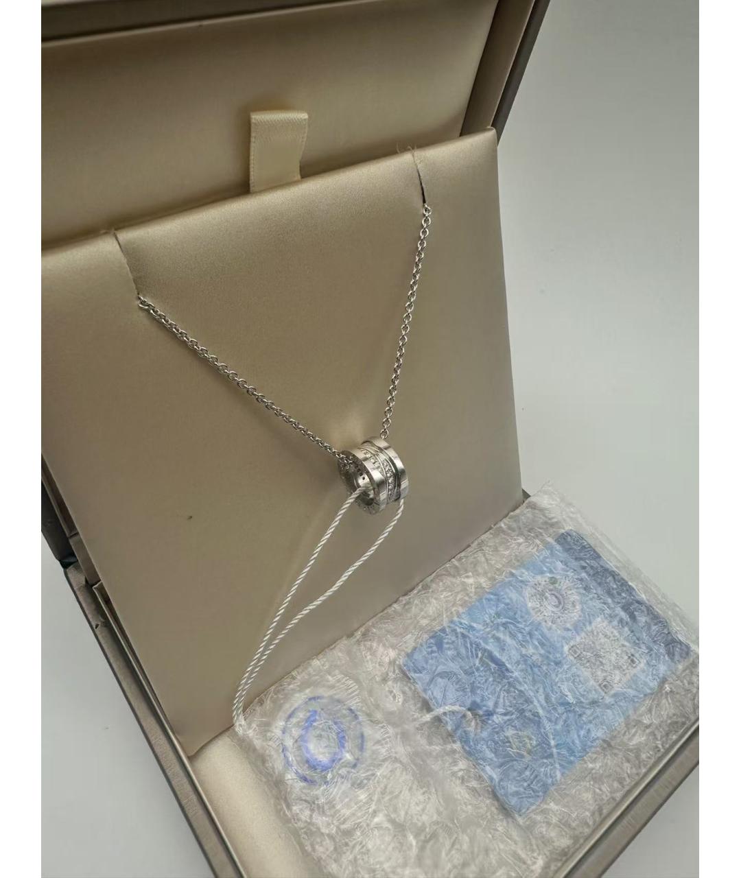 BVLGARI Серебряное колье из белого золота, фото 4