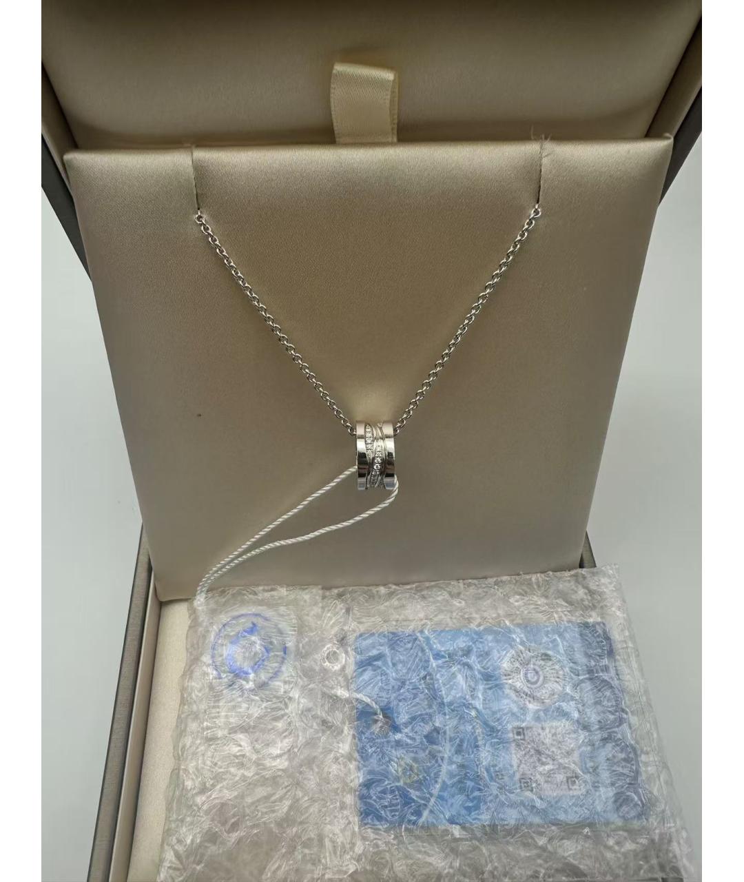 BVLGARI Серебряное колье из белого золота, фото 3