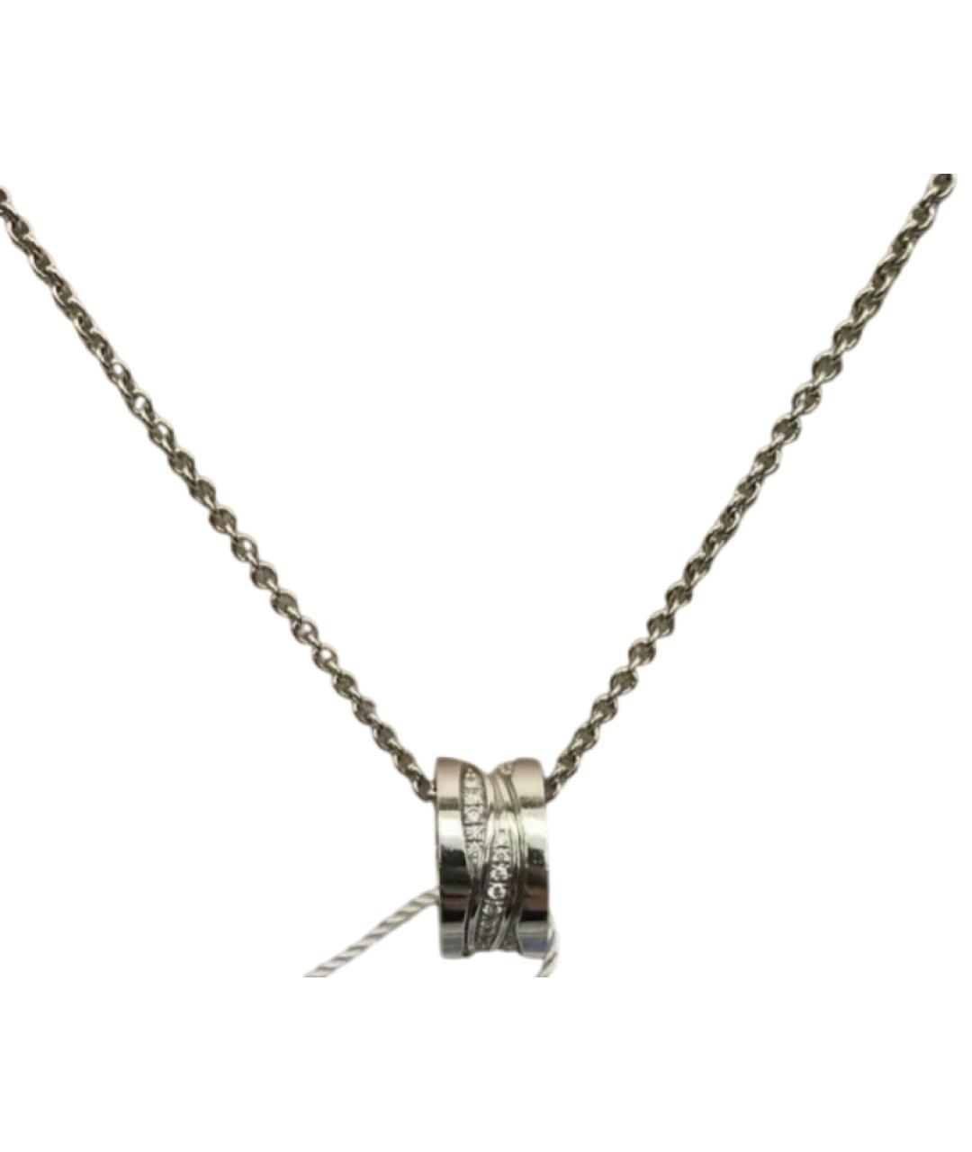 BVLGARI Серебряное колье из белого золота, фото 7