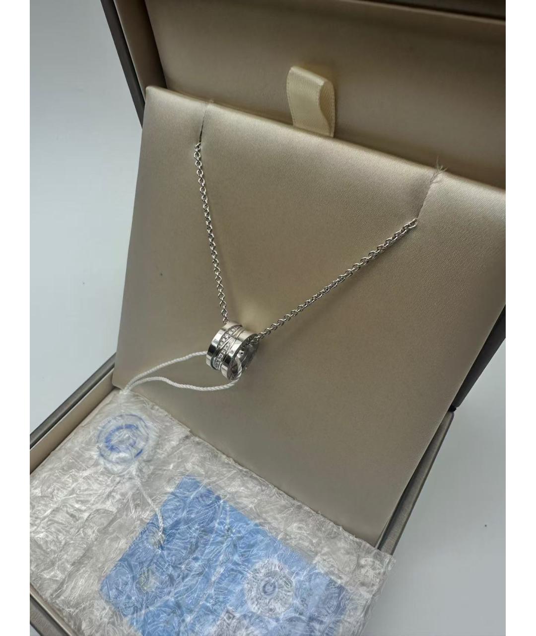 BVLGARI Серебряное колье из белого золота, фото 5